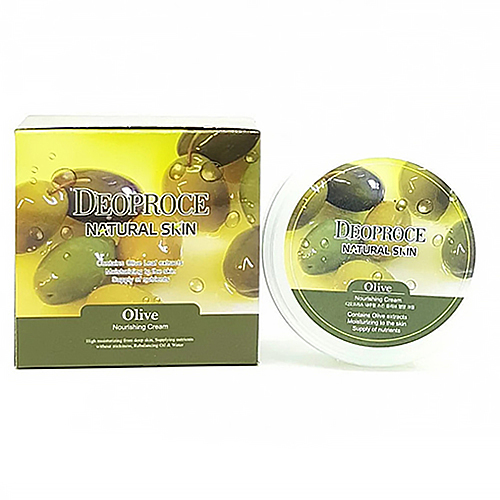 Deoproce Natural skin olive nourishing cream Крем для лица и тела с маслом оливы, 100г